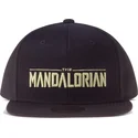 gorra-plana-negra-snapback-the-mandalorian-silhouette-star-wars-de-difuzed