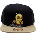 casquette-plate-noire-et-marron-snapback-krombopulos-michael-rick-et-morty-difuzed