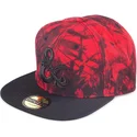 casquette-plate-rouge-et-noire-snapback-dungeons-dragons-difuzed