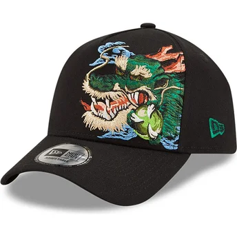 gorra-curva-negra-snapback-9forty-e-frame-tattoo-pack-de-dragon-de-new-era