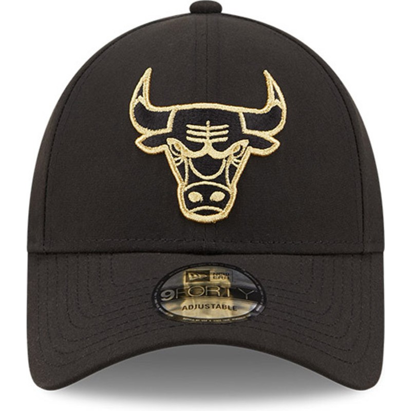 black gold bulls hat