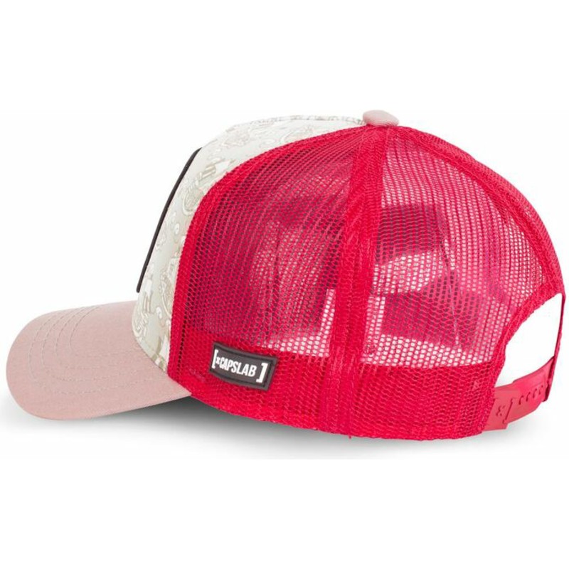 Capslab Monkey D. Luffy LUF1 One Piece Grey, Red and Brown Trucker Hat