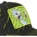 casquette-courbee-noire-et-verte-ajustable-tag-ric-rick-et-morty-capslab