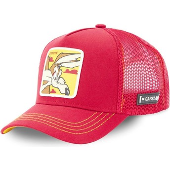 Capslab Wile E. Coyote LOO5 COY1 Looney Tunes Red Trucker Hat