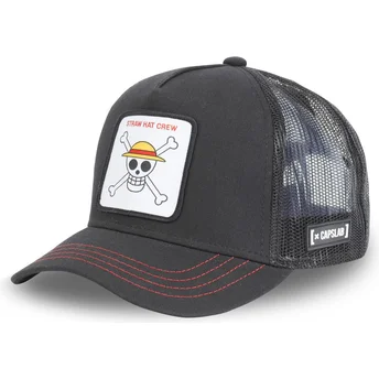 Gorra trucker negra Straw Hat Pirates SKU2 One Piece de Capslab