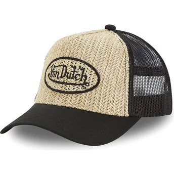 Καφέ και μαύρο καπέλο trucker PAILLE της Von Dutch