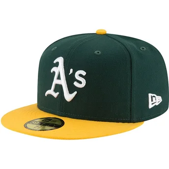 Πράσινο και κίτρινο καπέλο 59FIFTY AC Perf των Oakland Athletics MLB της New Era