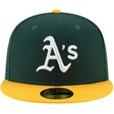 gron-och-gul-platt-keps-justerad-59fifty-ac-perf-fran-oakland-athletics-mlb-av-new-era