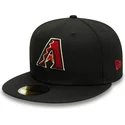 gorra-plana-negra-ajustada-59fifty-ac-perf-de-arizona-diamondbacks-mlb-de-new-era