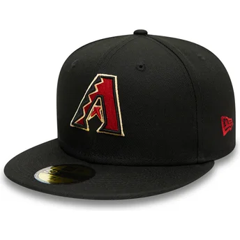 Gorra plana negra ajustada 59FIFTY AC Perf de Arizona Diamondbacks MLB de New Era