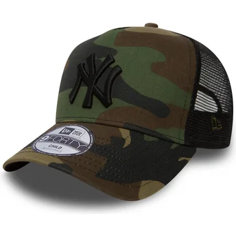 Καπέλο τράκερ καμουφλάζ για αγόρι A Frame Clean των New York Yankees MLB από τη New Era