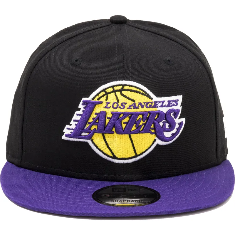 New Era Flat Brim 9FIFTY Los Angeles Lakers NBA Black and Purple