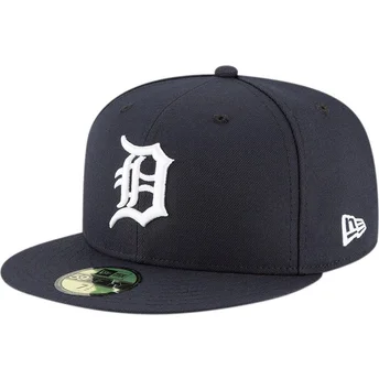 Marinblå platt keps justerad 59FIFTY AC Perf från Detroit Tigers MLB av New Era