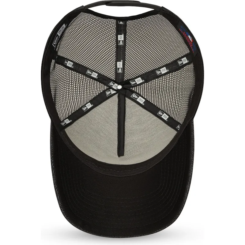 svart-trucker-keps-med-svart-logotyp-9forty-a-frame-fran-los-angeles-dodgers-mlb-av-new-era