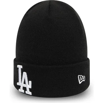 Svart Essential Cuff Mössa Los Angeles Dodgers MLB från New Era