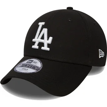 Schwarze verstellbare Kinder-Cap 9FORTY League Essential Los Angeles Dodgers MLB von New Era