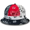chapeau-seau-bleu-marine-rouge-et-blanc-paisley-explorer-new-era