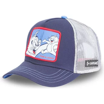 Capslab Tom and Jerry TAJ1 Looney Tunes Navy Blue Trucker Hat