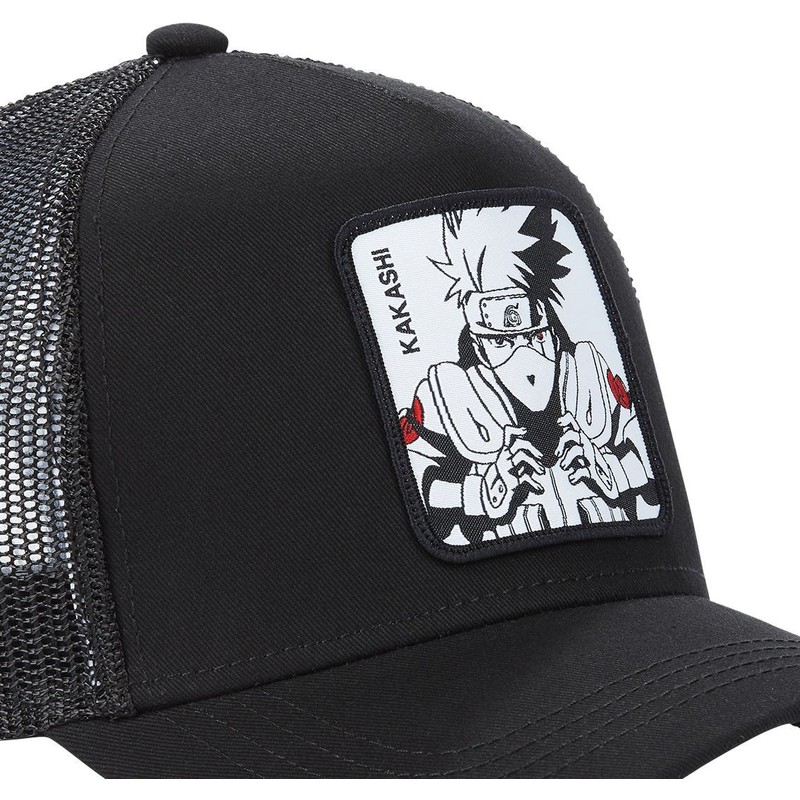 Capslab Kakashi Hatake KAK2 Naruto Black Trucker Hat Caphunters.ca