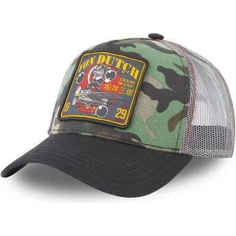 Von Dutch SWA Trucker-Cap in Camouflage, Grau und Schwarz