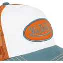 von-dutch-sum-hun-weisse-orange-und-blaue-trucker-mutze