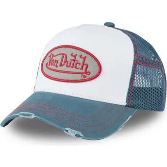 Καπέλο τράκερ λευκό και μπλε SUM CON από Von Dutch