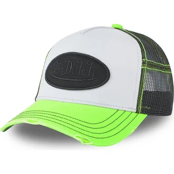 Gorra trucker blanca, negra y verde SUM COL de Von Dutch