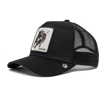 Gorra trucker negra toro Raging Rager The Farm de Goorin Bros.