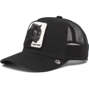 Gorra trucker negra para niño pantera Panther Cub The Farm de Goorin Bros.