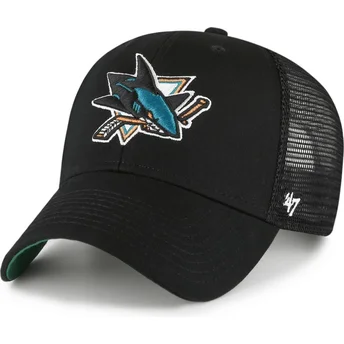 Gorra trucker negra MVP Branson de San Jose Sharks NHL de 47 Brand