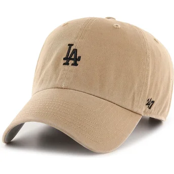 Brun böjd justerbar keps Clean Up Base Runner från Los Angeles Dodgers MLB av 47 Brand