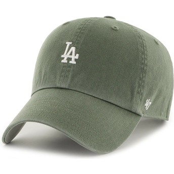 47 Brand Curved Brim Clean Up Base Runner Los Angeles Dodgers MLB Green Adjustable Cap