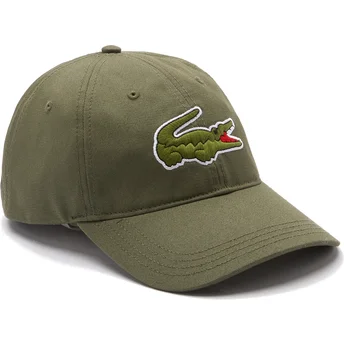 Gorra curva verde ajustable Contrast Strap Oversized Crocodile de Lacoste