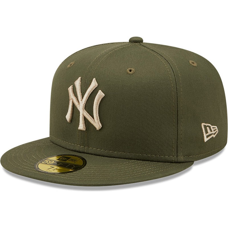 new-era-flat-brim-59fifty-league-essential-new-york-yankees-mlb-green-fitted-cap