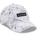 gorra-curva-blanca-ajustable-9forty-clear-marble-le-louvre-de-new-era