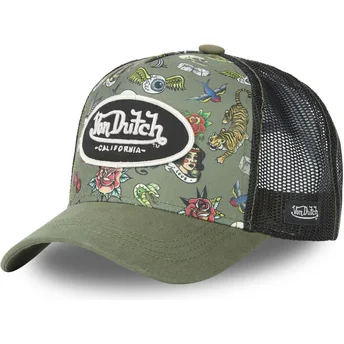 gorra-trucker-verde-y-negra-tattoo-tat-k-de-von-dutch