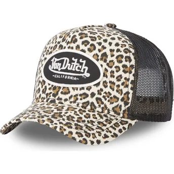Καπέλο τράκερ λεοπάρ και μαύρο LEO BE από Von Dutch