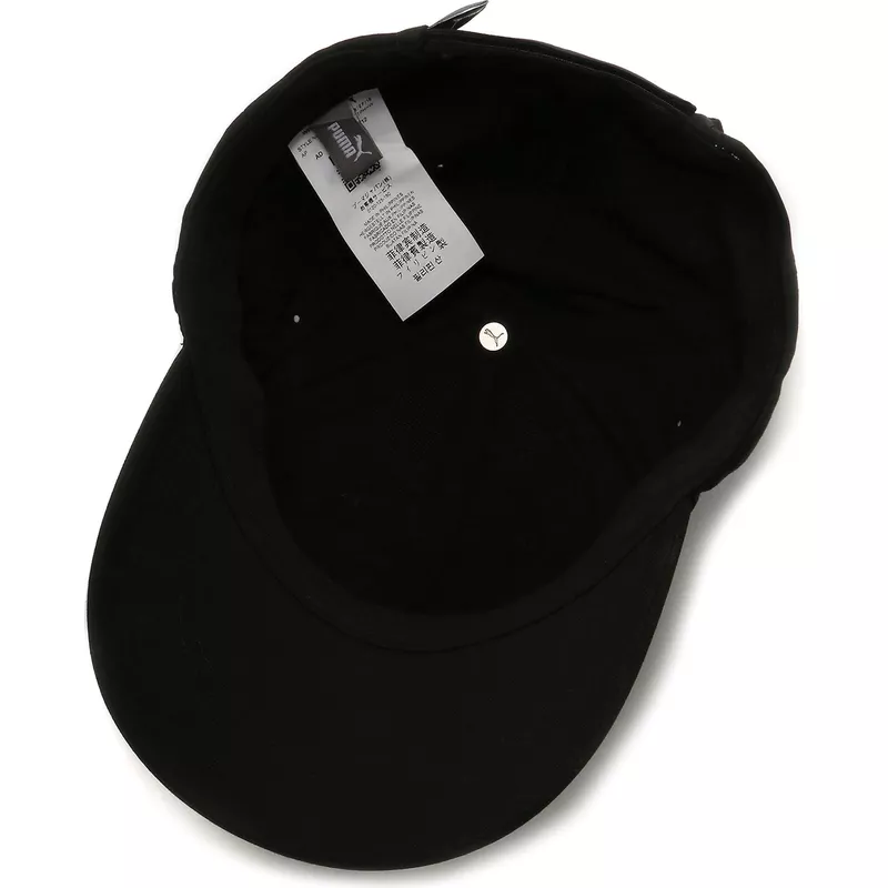 puma-curved-brim-metal-cat-black-adjustable-cap