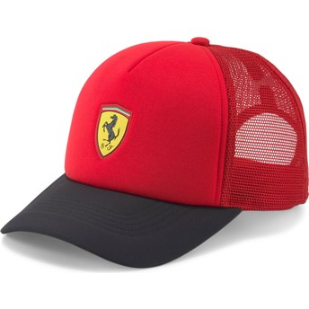 Puma SPTWR Race Ferrari Formula 1 Red and Black Trucker Hat