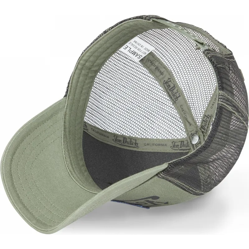 czapka-trucker-zielona-pies-buldog-bull-k-von-dutch