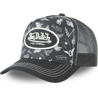 Casquette trucker noire TAT05 Von Dutch