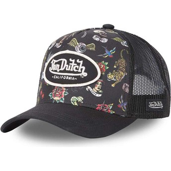 Casquette trucker noire Tattoo TAT NR Von Dutch Caphunters.ca