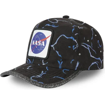 Ρυθμιζόμενο μαύρο καπέλο με καμπύλη GLI NASA από την Capslab