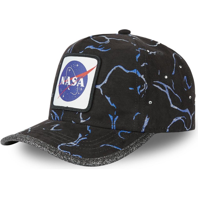 Capslab Curved Brim GLI NASA Black Adjustable Cap Caphunters.ca