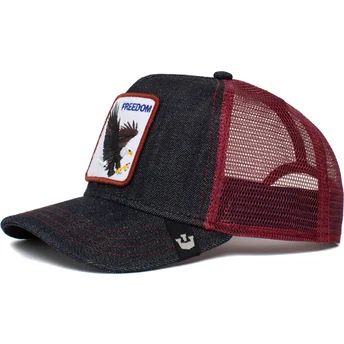 Gorra trucker azul marino y roja águila The Freedom Eagle The Farm de Goorin Bros.