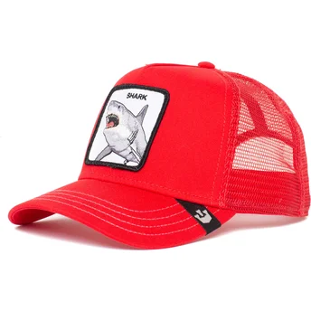 gorra-trucker-rojo-tiburon-shark-dunnah-the-farm-de-goorin-bros