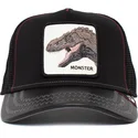 gorra-trucker-negra-dinosaurio-t-rex-monster-tyrant-king-the-farm-de-goorin-bros