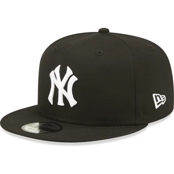 Gorra plana negra snapback 9FIFTY COOPS de New York Yankees MLB de New Era