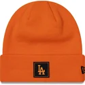 gorro-naranja-neon-team-cuff-de-los-angeles-dodgers-mlb-de-new-era