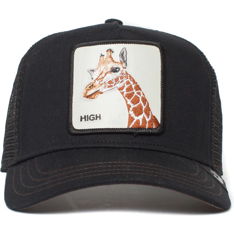 czapka-trucker-czarna-zyrafa-high-the-giraffe-the-farm-goorin-bros